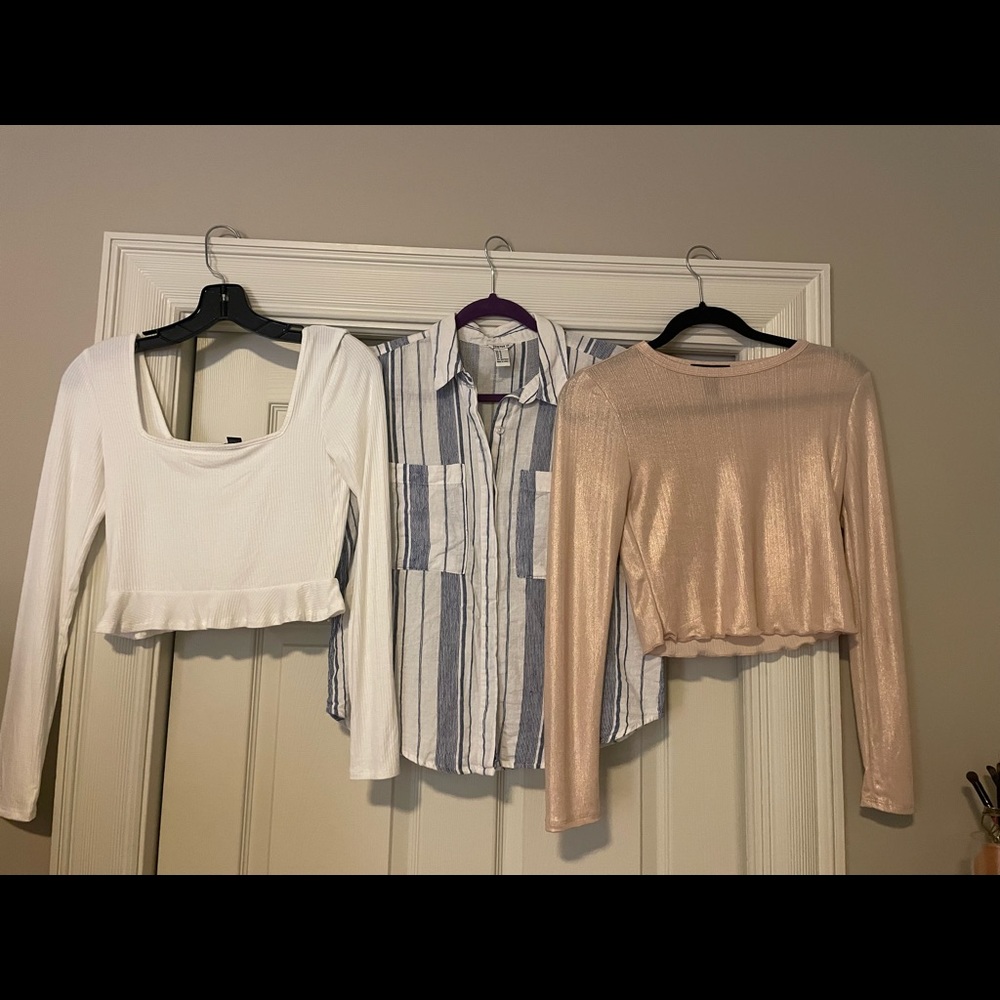 Lot of Three Crop Tops